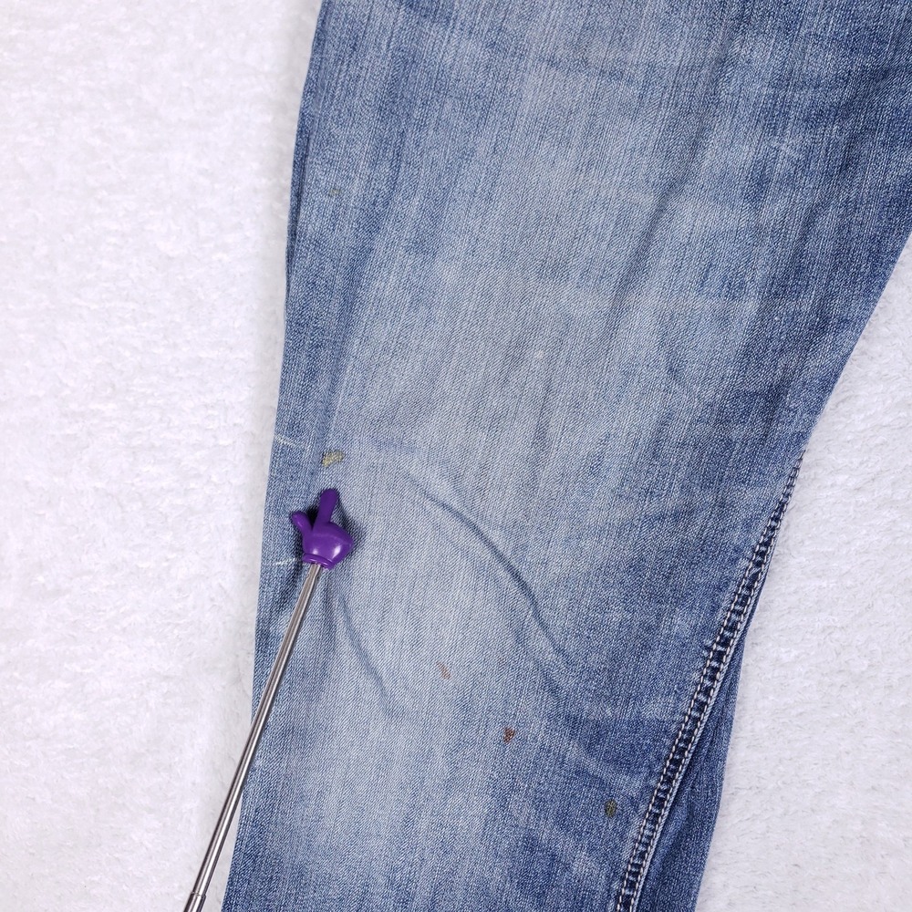 Rock & Roll Denim 36x30 Double Barrel Straight Jeans Blue Relaxed Western Cowboy - Picture 3 of 16